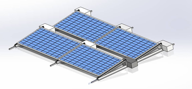 Akcesoria solarne Wsporniki do montażu na dachu płaskim