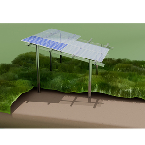 Konstrukcja do montażu solarnego System montażu naziemnego do instalacji słonecznej ze śrubą uziemiającą