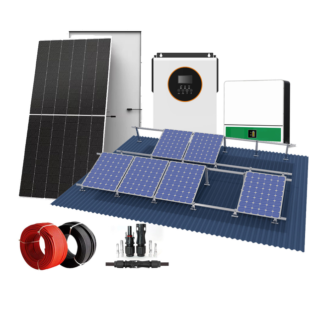 Panel Solar Off Grid Solar Energy System Panele PV Zestaw łatwa instalacja do montażu dachu domu