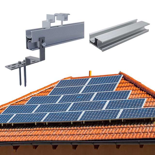 System panelu słonecznego Wsporniki montażowe dachu stałe haczyka do konstrukcji montażu dachu solarnego