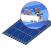 Aluminiowy roztwór szyny do trapezoidalnego metalowego dachu zasilania energii słonecznej domowy system panelu słonecznego