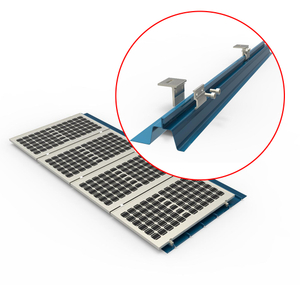  Trapezoidalny metalowy dach stojący szew metalowy dach solarowy System wspornika